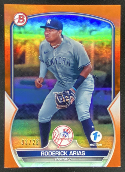 2023 Bowman 1st Edition Roderick Arias #BPPF-135 trading card
