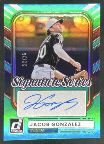 2026 Panini Donruss Jacob Gonzalez #SS-JG trading card