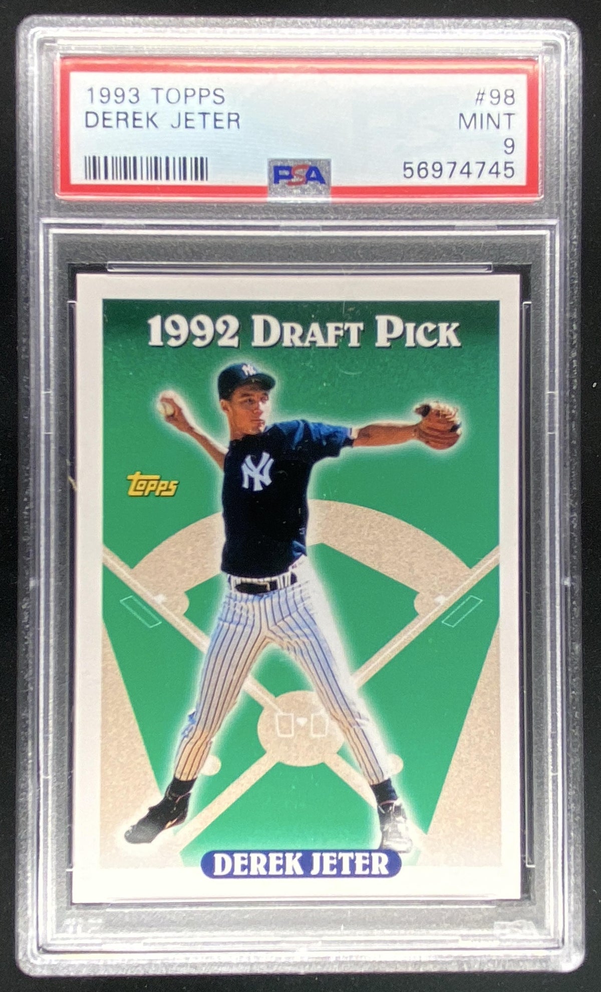 1993 Topps Derek Jeter #98 graded PSA 9 trading card