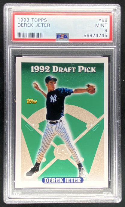 1993 Topps Derek Jeter #98 graded PSA 9 trading card