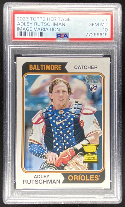 2023 Topps Heritage Adley Rutschman #7 trading card