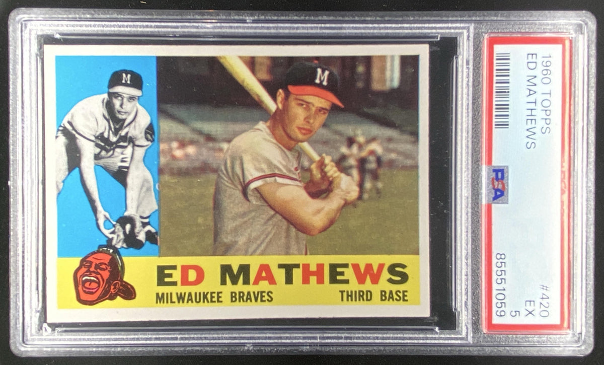 1960 Topps Ed Mathews #420 graded PSA 5 trading card
