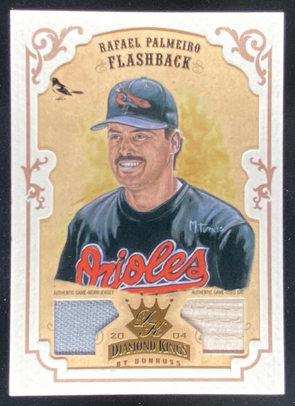 2004 Donruss Diamond Kings Rafael Palmeiro trading card