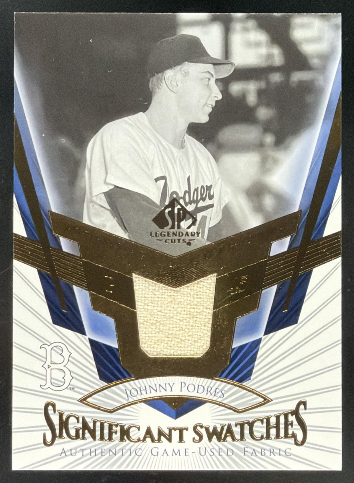 2004 SP Legendary Cuts Significant Swatches Johnny Podres trading card