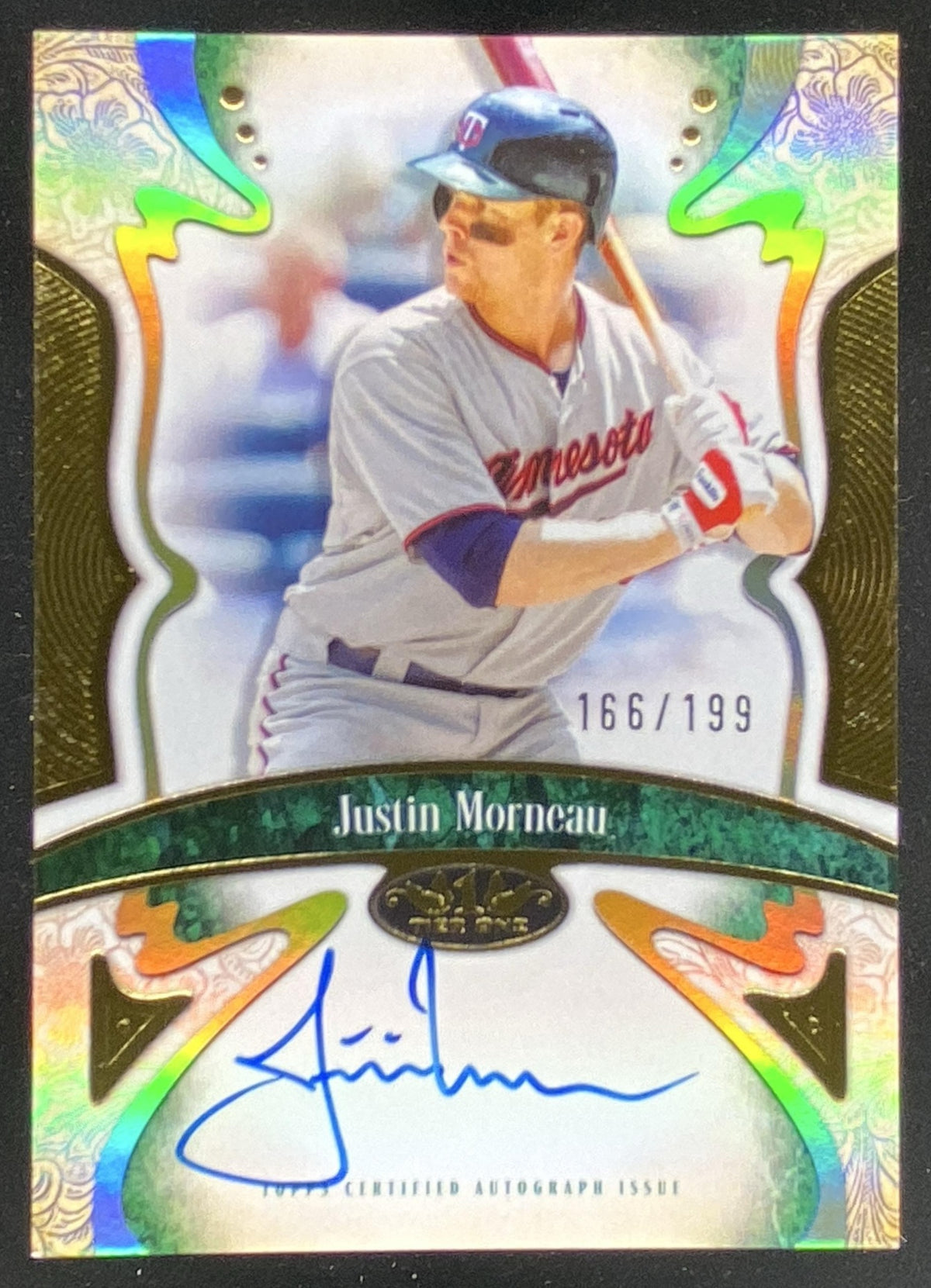 2026 Topps Tier One Justin Morneau #CA-JM trading card