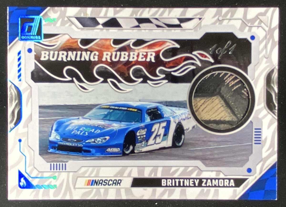 2025 Panini Donruss Racing Brittney Zamora trading card
