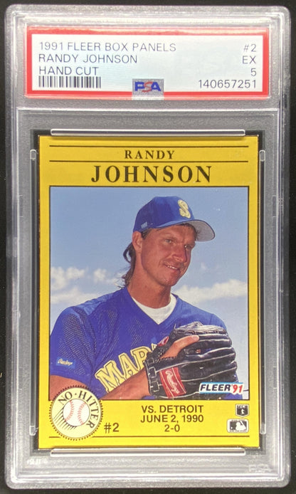 1991 Fleer Randy Johnson #2 graded PSA 5 trading card
