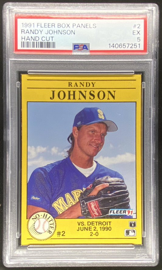 1991 Fleer Randy Johnson #2 graded PSA 5 trading card