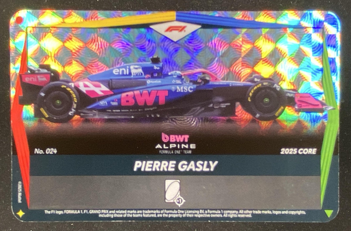 2025 UNO Elite F1 Pierre Gasly trading card