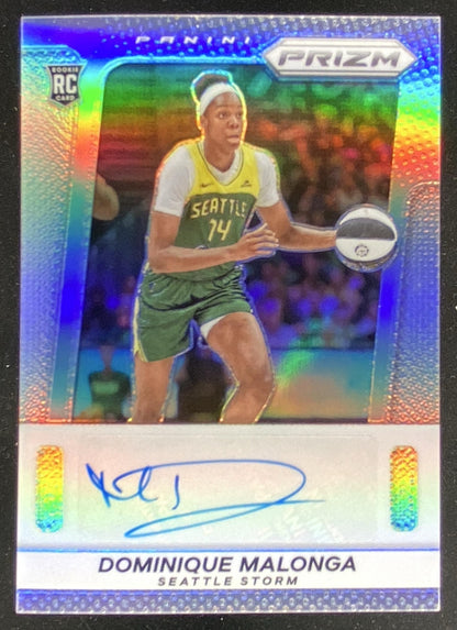 2025 Panini WNBA Prizm Dominique Malonga #TB-DM trading card