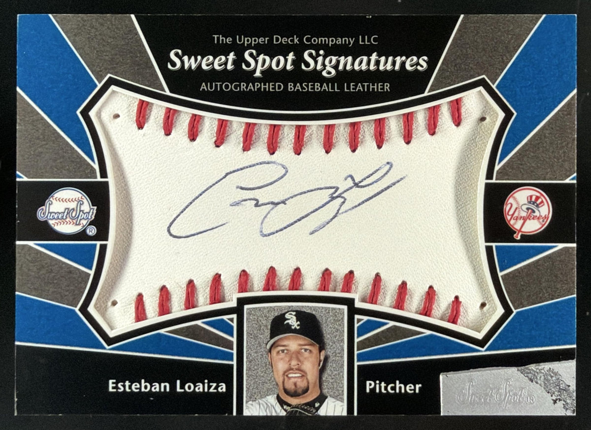 2004 Upper Deck Sweet Spot Signatures Esteban Loaiza trading card