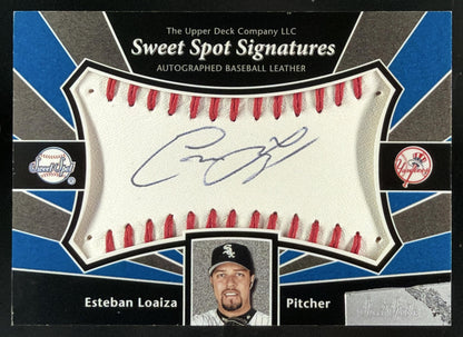 2004 Upper Deck Sweet Spot Signatures Esteban Loaiza trading card
