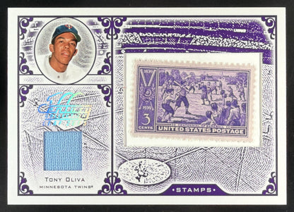2005 Leaf Century Stamps Tony Oliva trading card