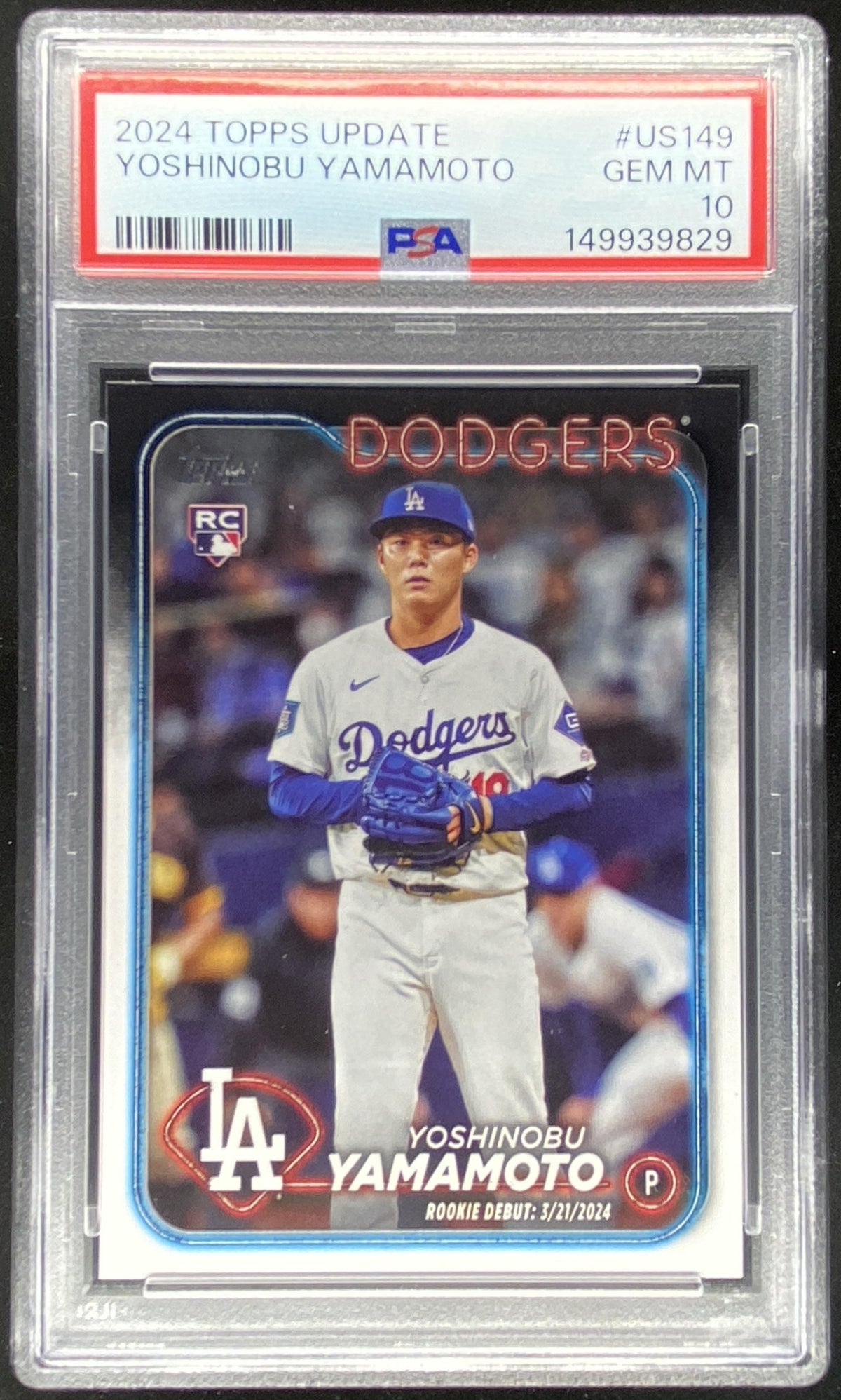 2024 Topps Update Yoshinobu Yamamoto trading card