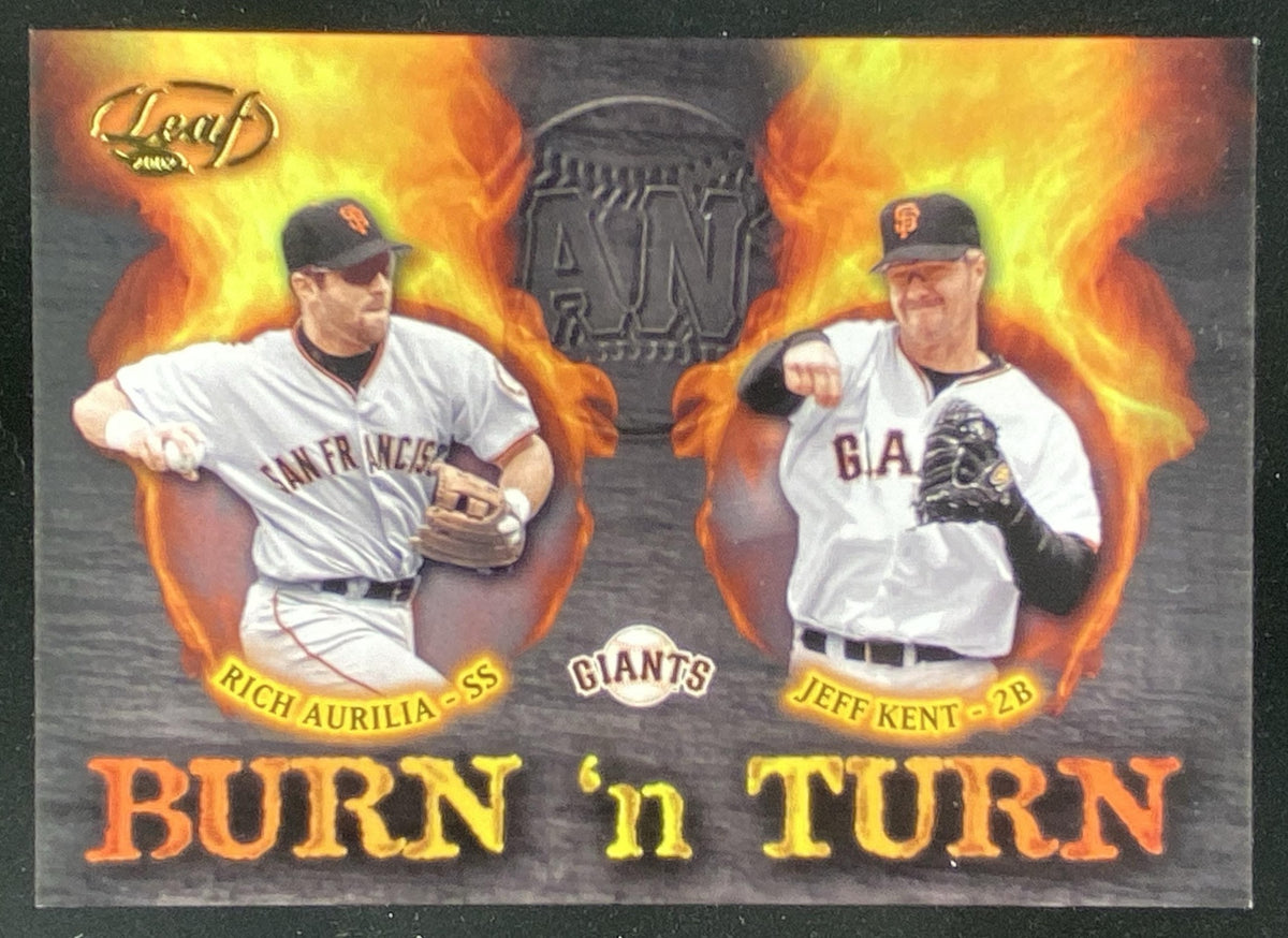 2002 Leaf Jeff Kent / Rich Aurilia #BT-8 trading card