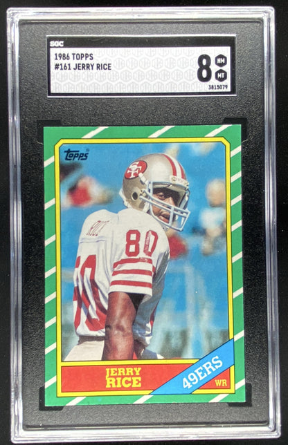 1986 Topps Jerry Rice #161 trading card
