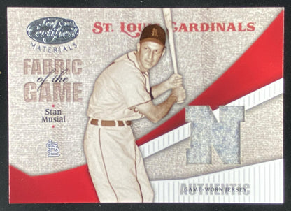 2004 Leaf Certified Materials Stan Musial trading card