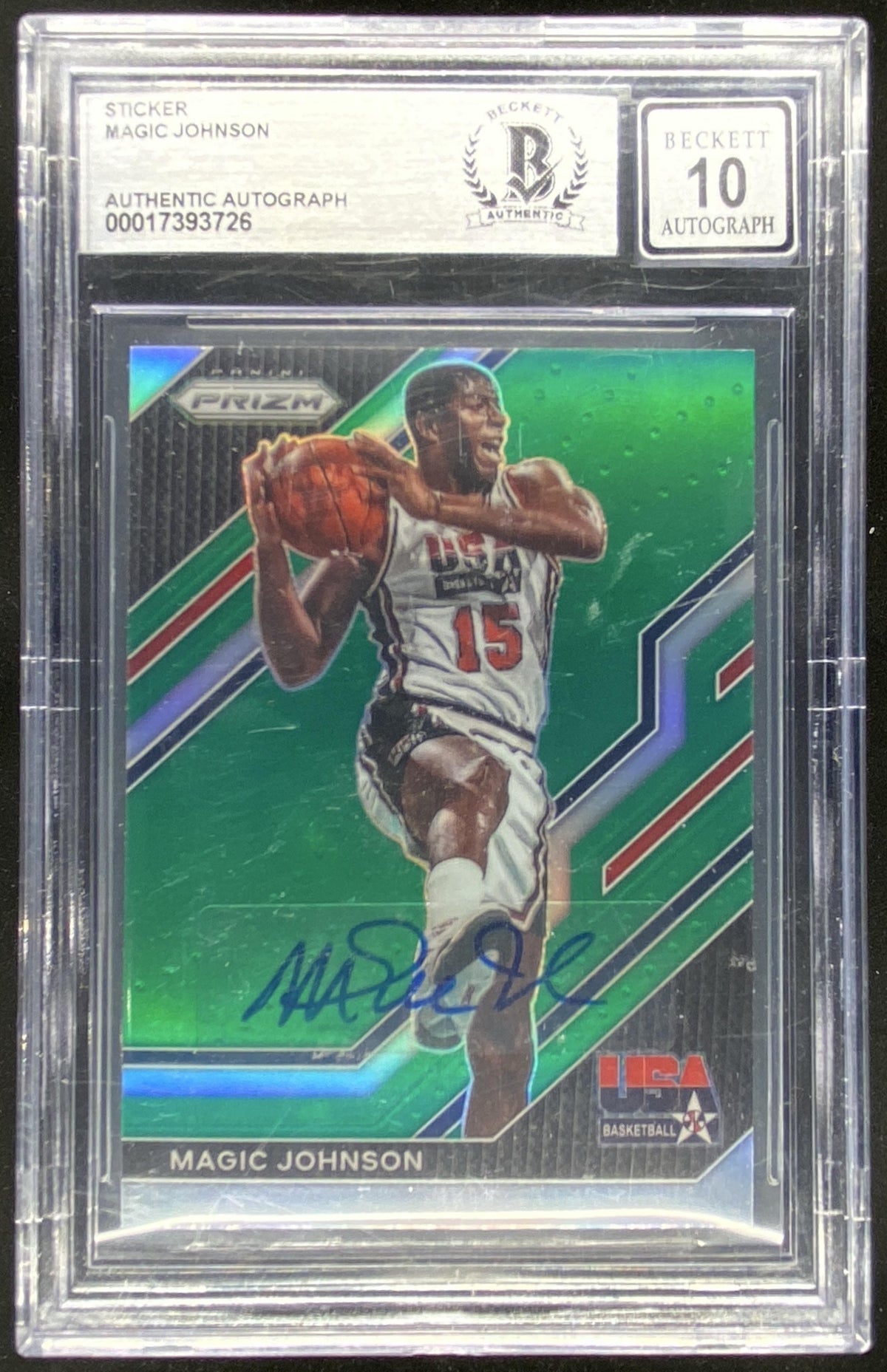 2022 Panini Prizm USA Basketball Magic Johnson #7 trading card