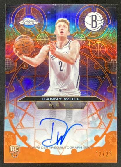 2025 Topps Chrome Update Danny Wolf trading card