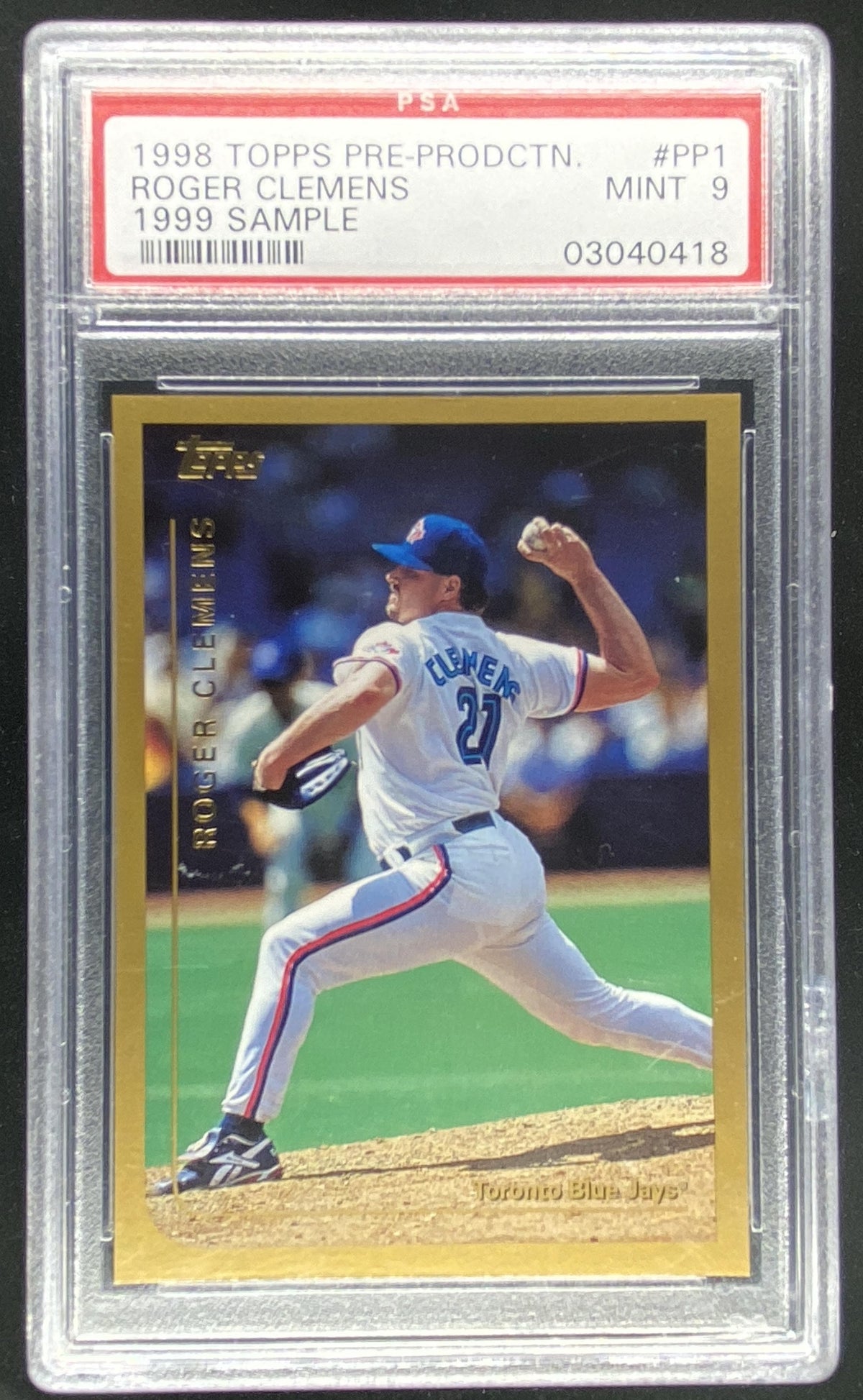 1999 Topps Roger Clemens #PP1 graded PSA 9 trading card