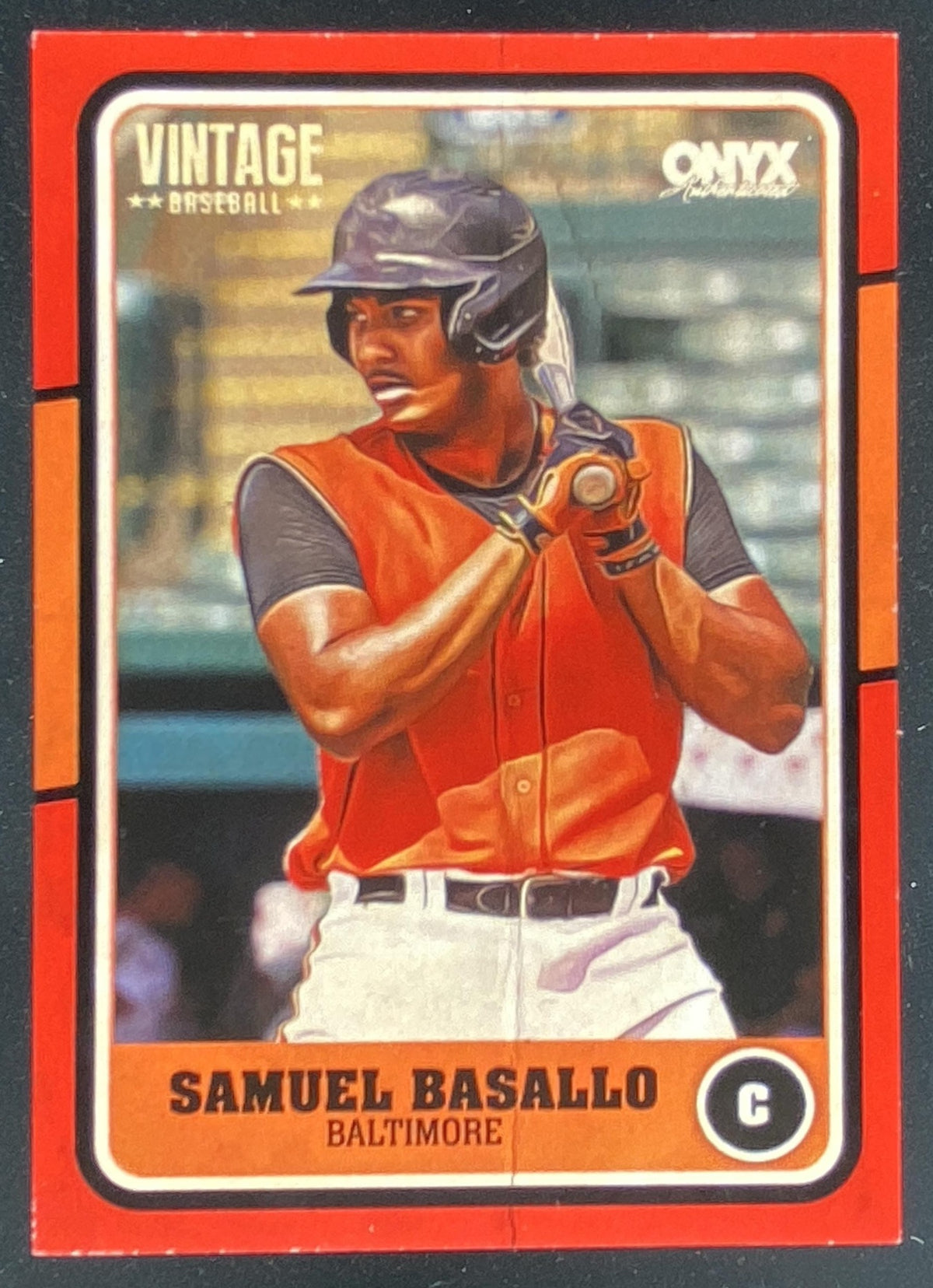 2025 Onyx Vintage Samuel Basallo #OVSABA trading card