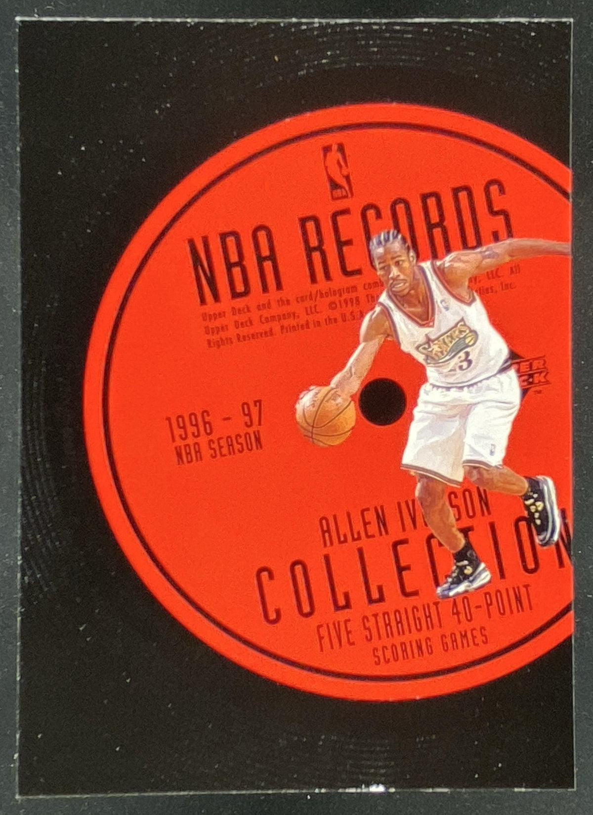 1997 Upper Deck Allen Iverson #RC20 trading card