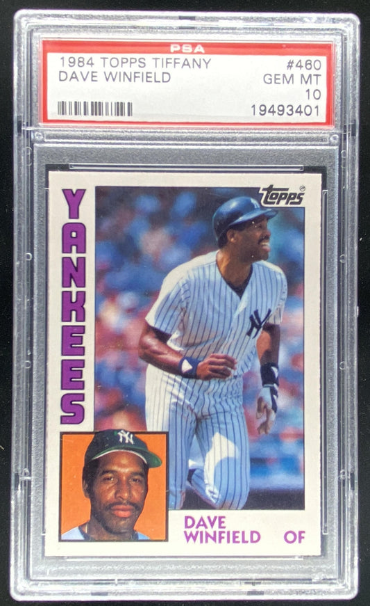 1984 Topps Collector's Edition Tiffany Dave Winfield #460 graded PSA 10 trading card