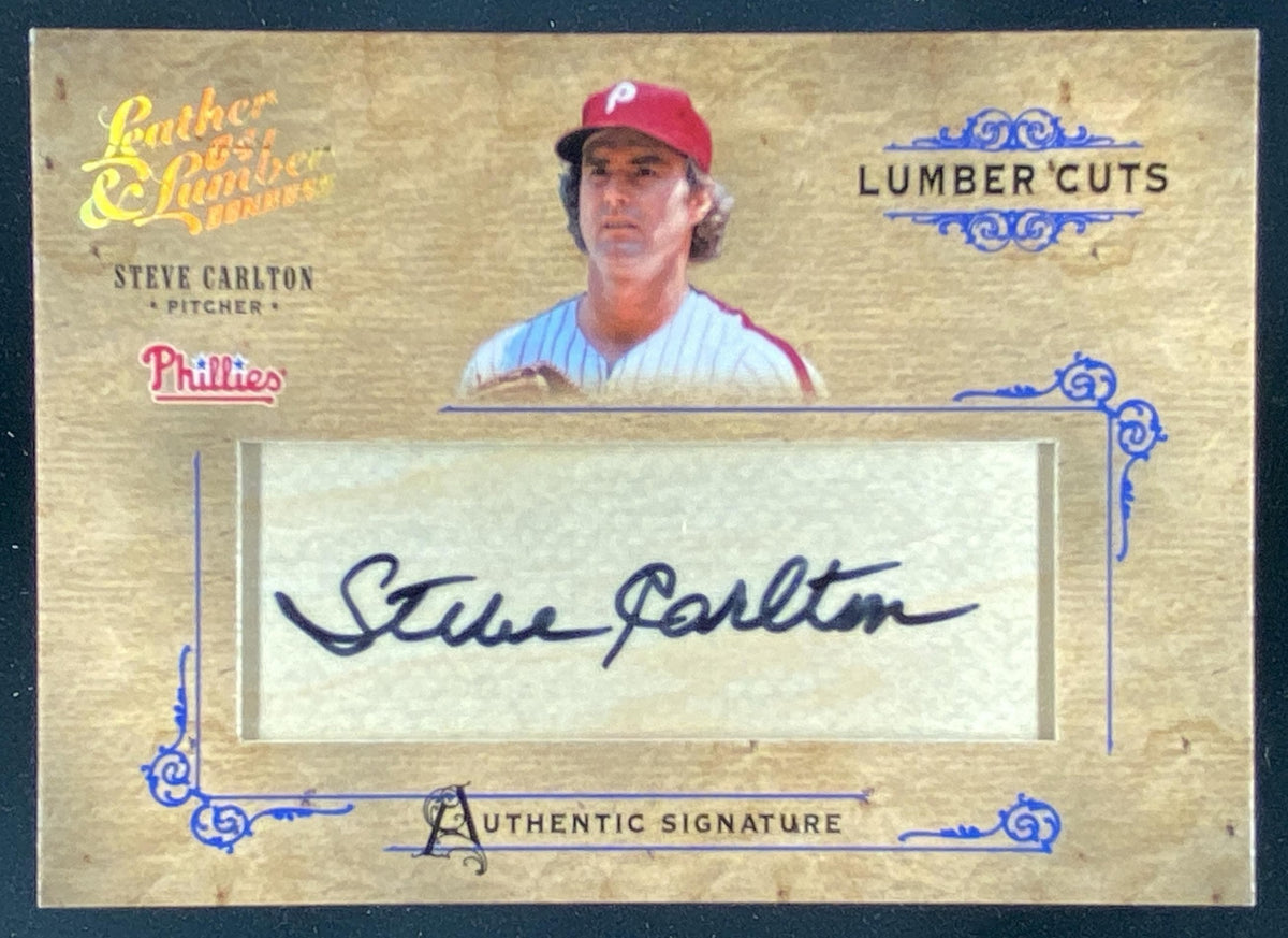 2004 Donruss Leather & Lumber Steve Carlton #LC-37 trading card
