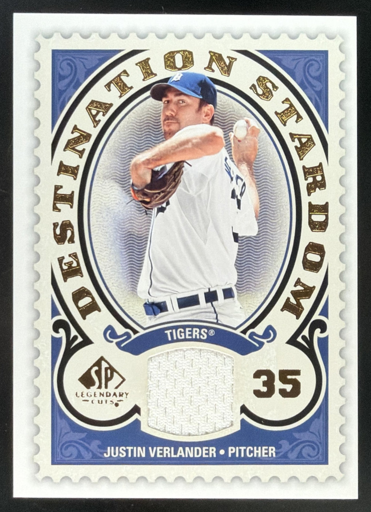 2009 SP Legendary Cuts Destination Stardom Justin Verlander trading card