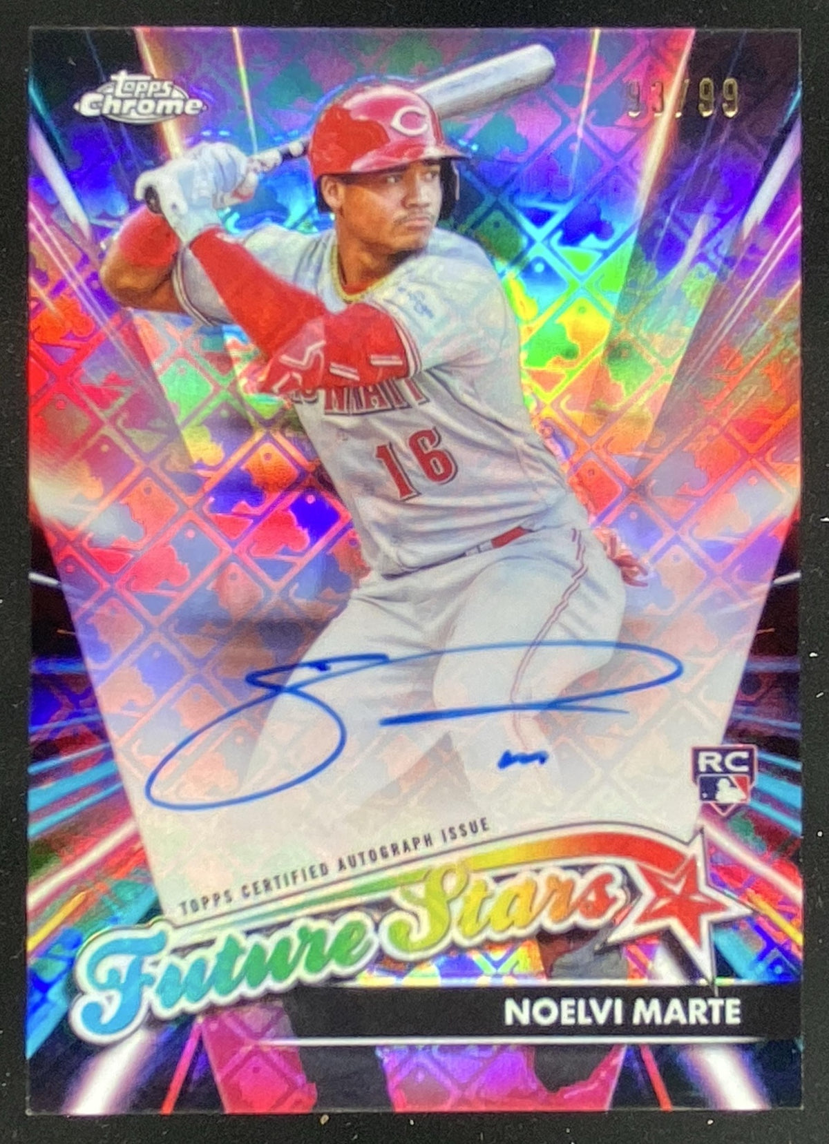 2024 Topps Chrome Noelvi Marte trading card