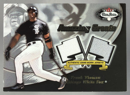 2002 Fleer Box Score Amazing Greats Frank Thomas trading card