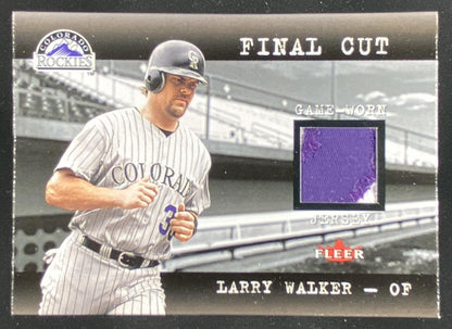 2001 Fleer Genuine Larry Walker trading card