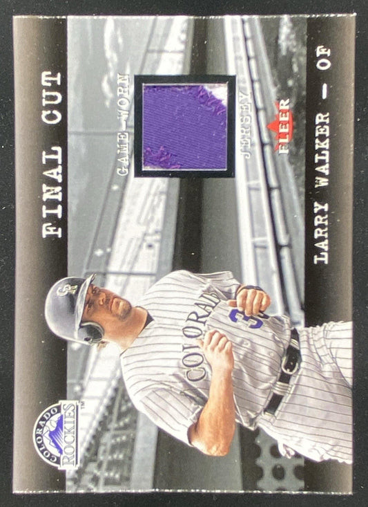 2001 Fleer Genuine Larry Walker trading card