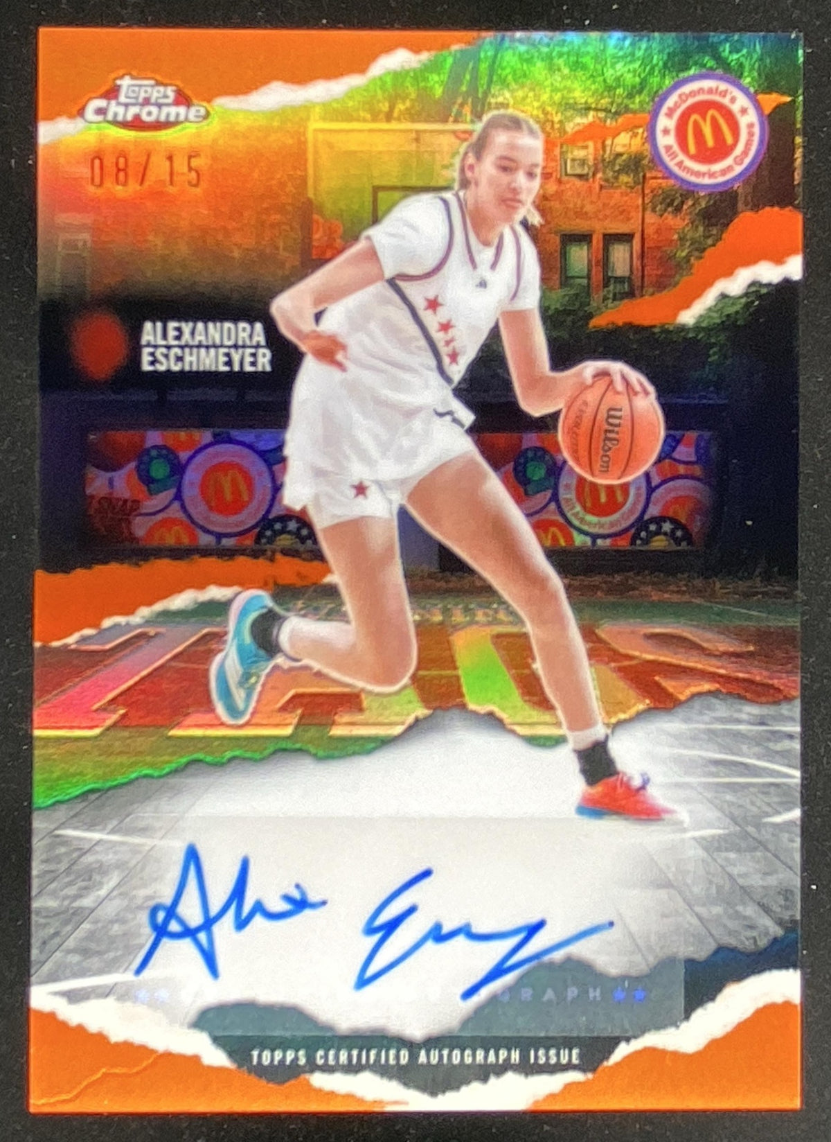 2025 Topps Chrome McDonald's All-American Alexandra Eschmeyer trading card