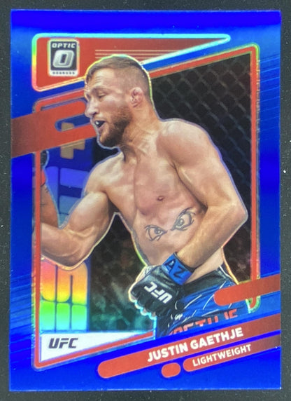 2022 Panini Donruss Optic UFC Justin Gaethje trading card