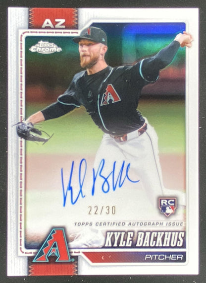 2026 Topps Chrome Kyle Backhus #RA-KB trading card