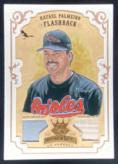 2004 Donruss Diamond Kings Rafael Palmeiro trading card