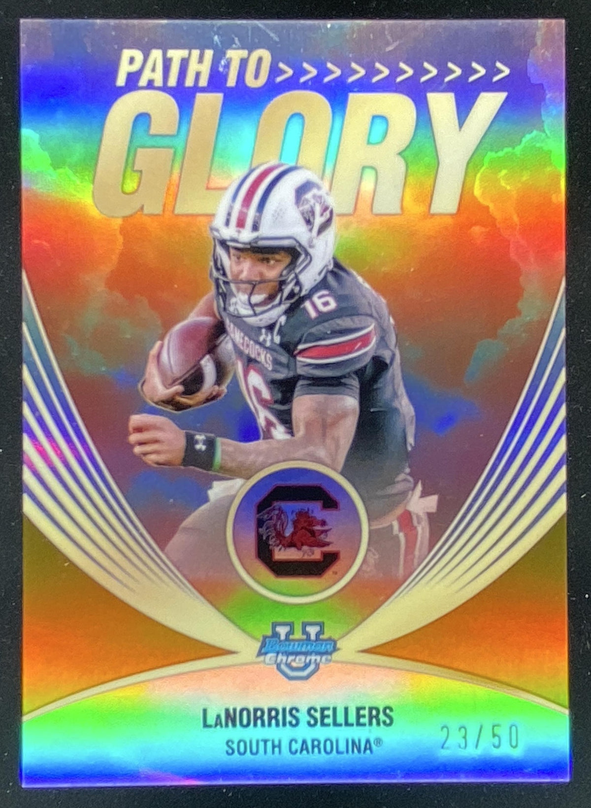 2025 Bowman Chrome University LaNorris Sellers trading card