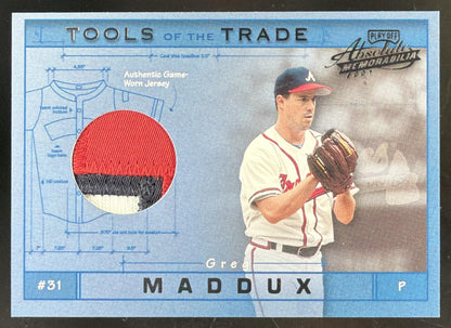 2001 Absolute Memorabilia Tools of the Trade Greg Maddux trading card