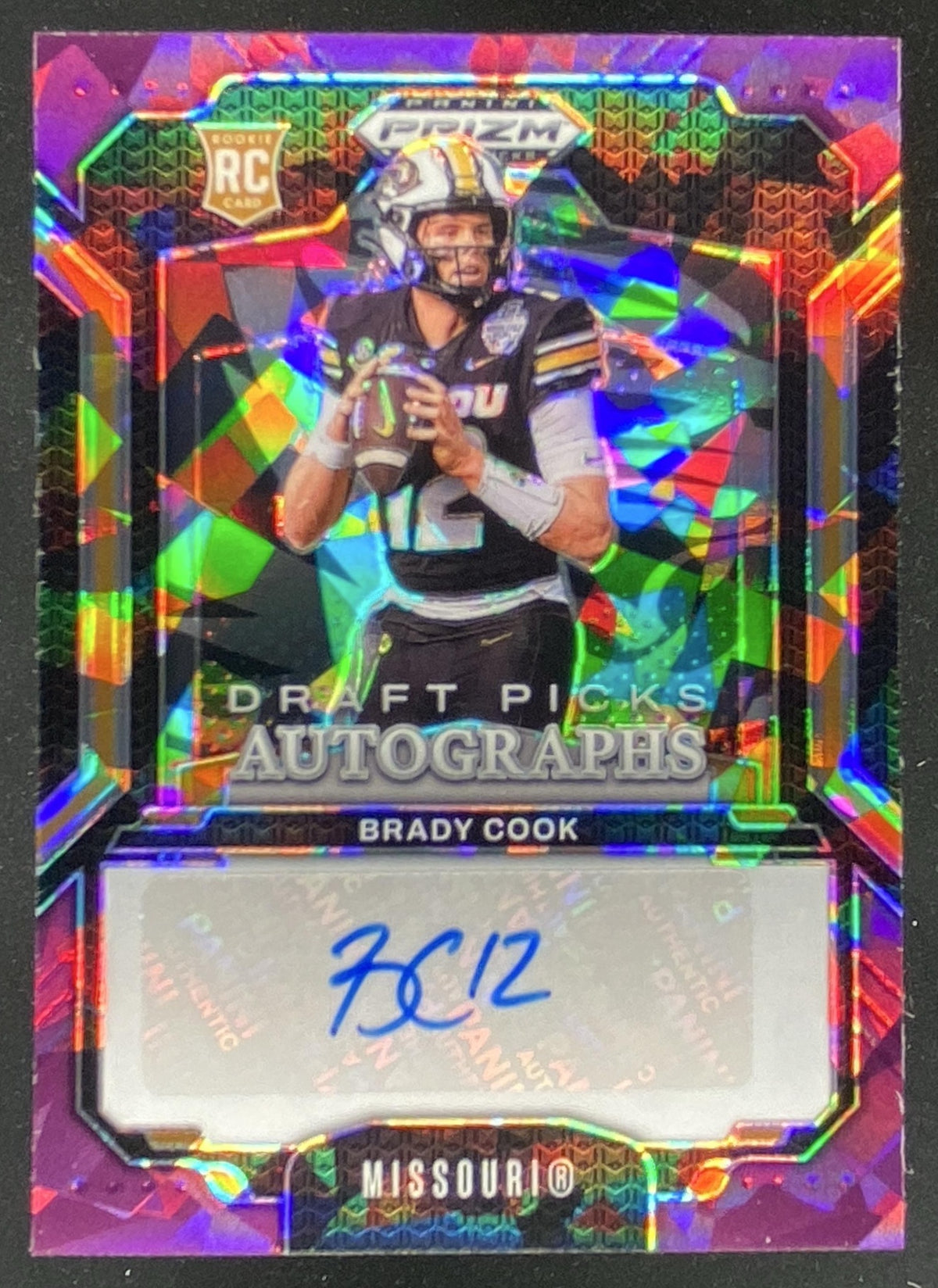 2025 Panini Prizm Draft Picks Brady Cook #DPA-BCK trading card