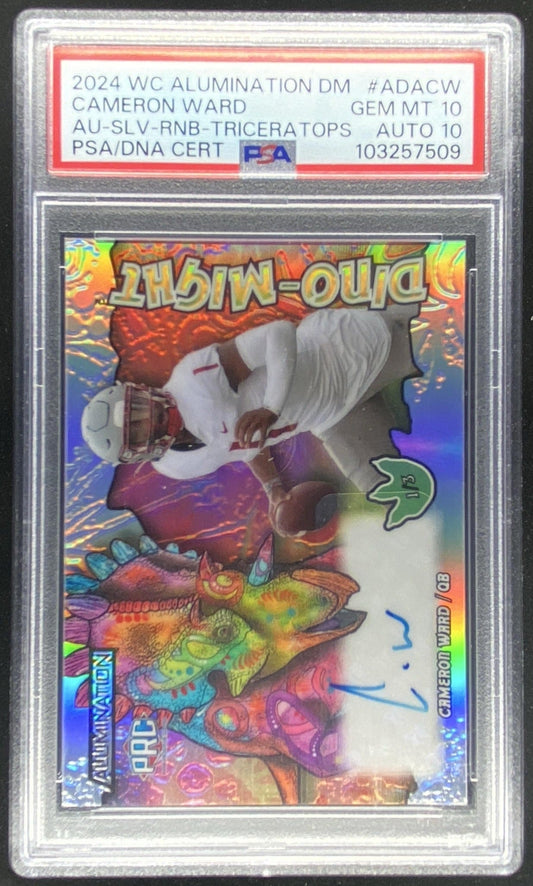2023 Wild Card Alumination Cameron Ward graded PSA 10 trading card