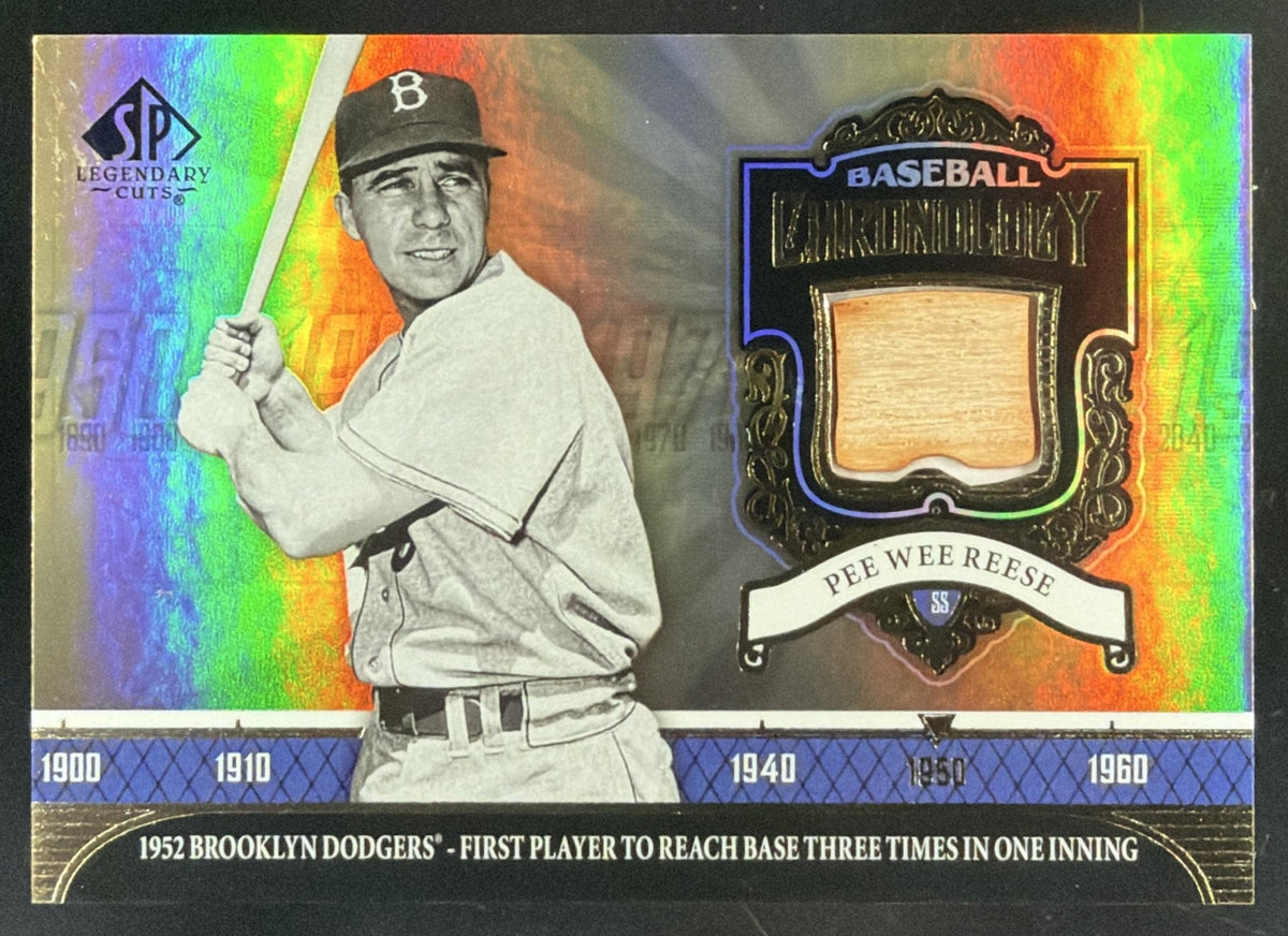 2006 SP Legendary Cuts Baseball Chronology Pee Wee Reese trading card