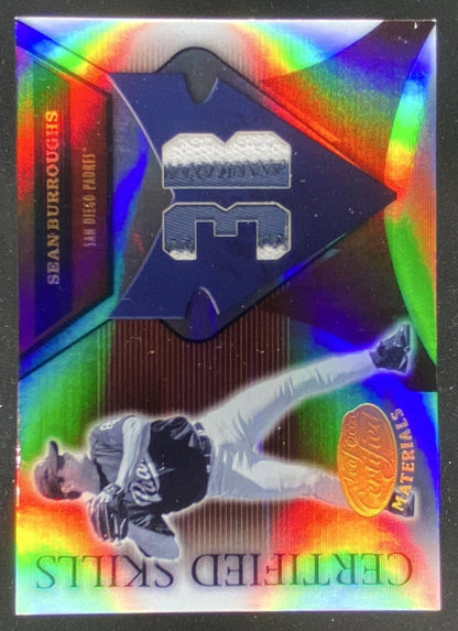 2005 Leaf Certified Materials Sean Burroughs #CS-22 trading card