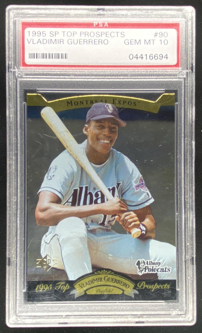1995 SP Top Prospects Vladimir Guerrero #90 graded PSA 10 trading card