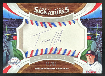 2006 Upper Deck Sweet Spot Signatures Travis Hafner trading card