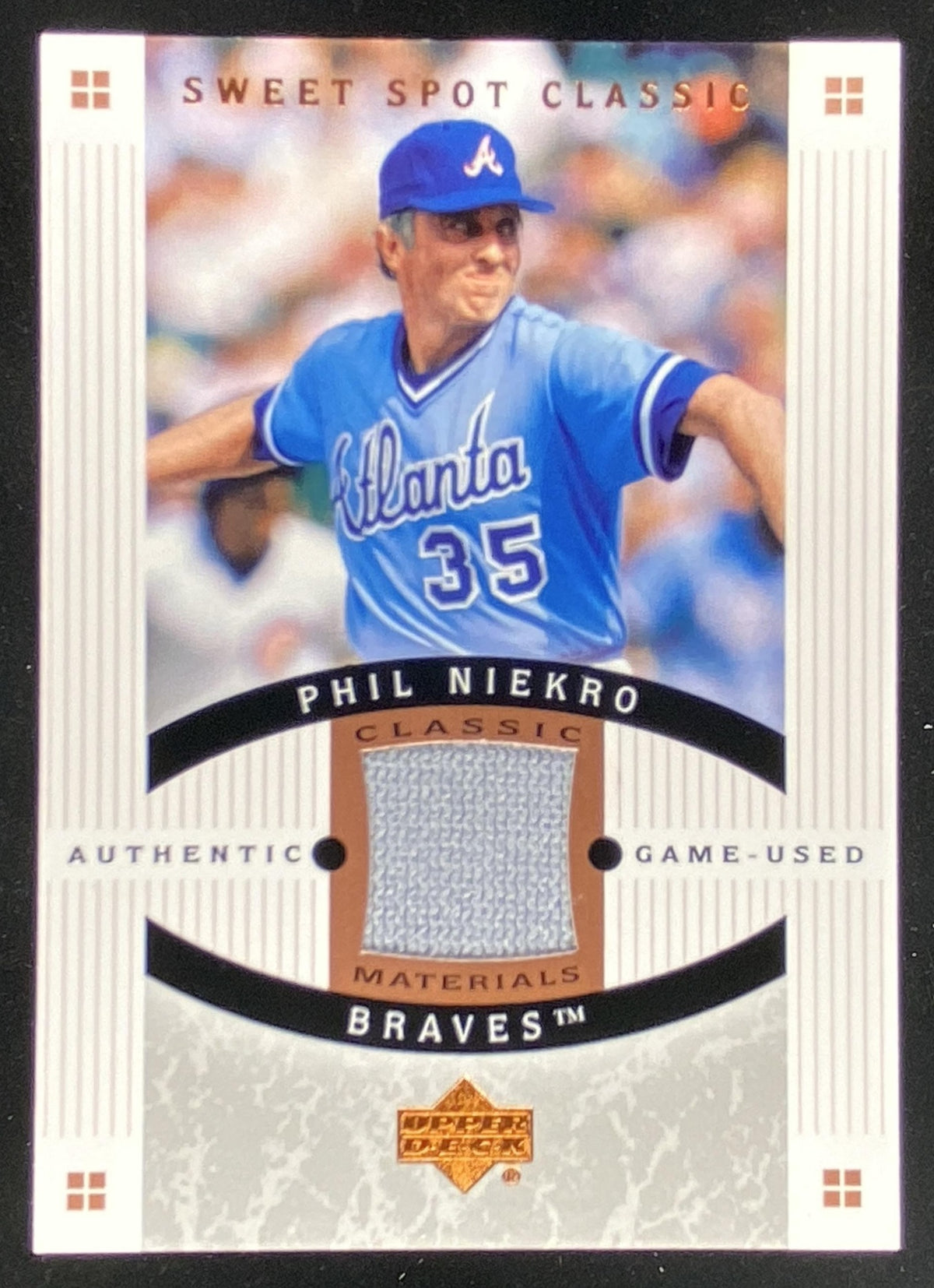 2005 Upper Deck Sweet Spot Classic Phil Niekro #CM-RN trading card