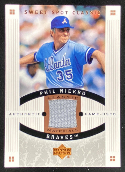 2005 Upper Deck Sweet Spot Classic Phil Niekro #CM-RN trading card