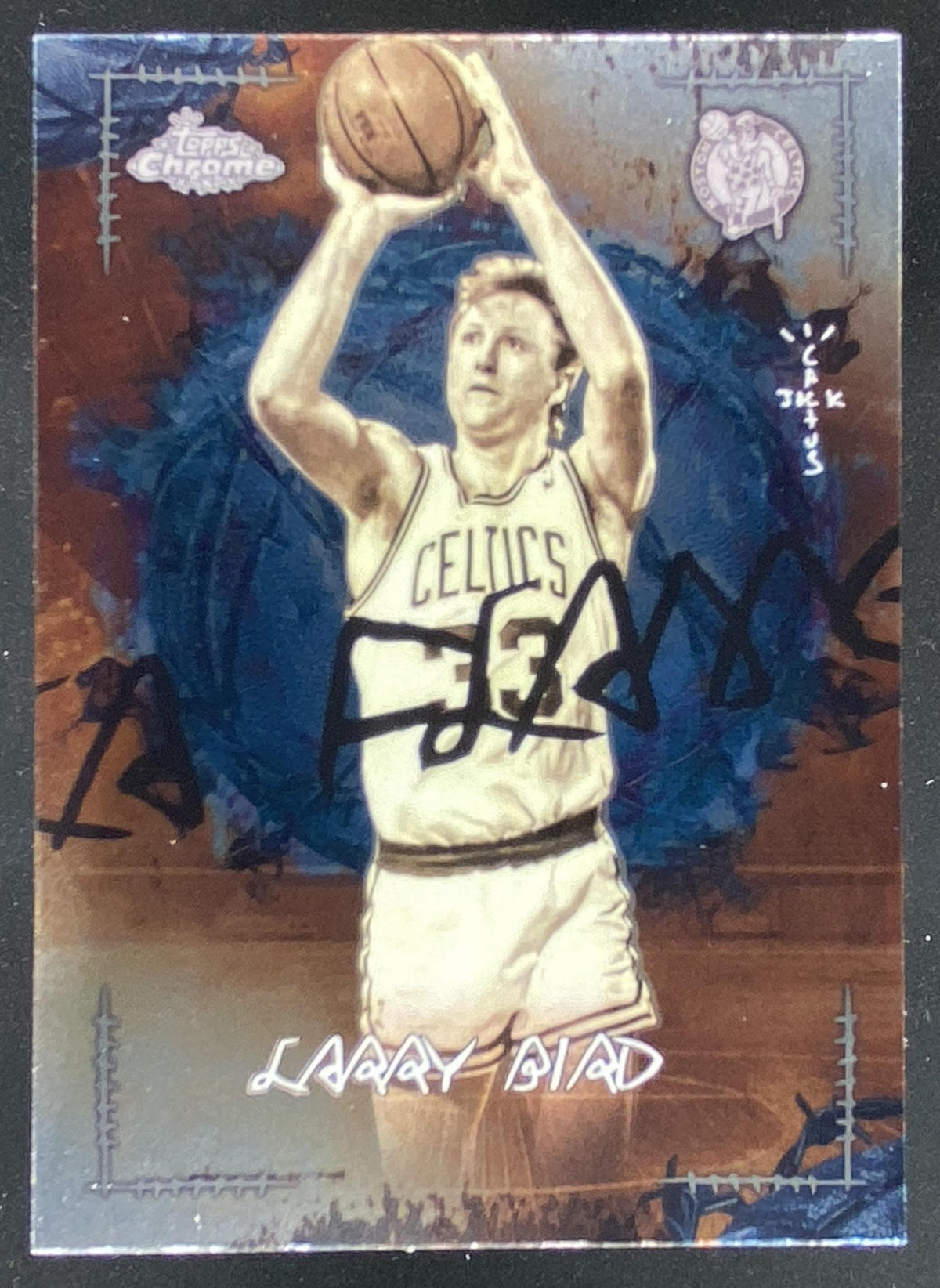 2025 Topps Chrome x Cactus Jack Larry Bird #LFL-3 trading card