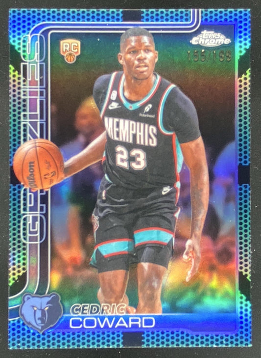 2025 Topps Chrome Update Cedric Coward #161 trading card
