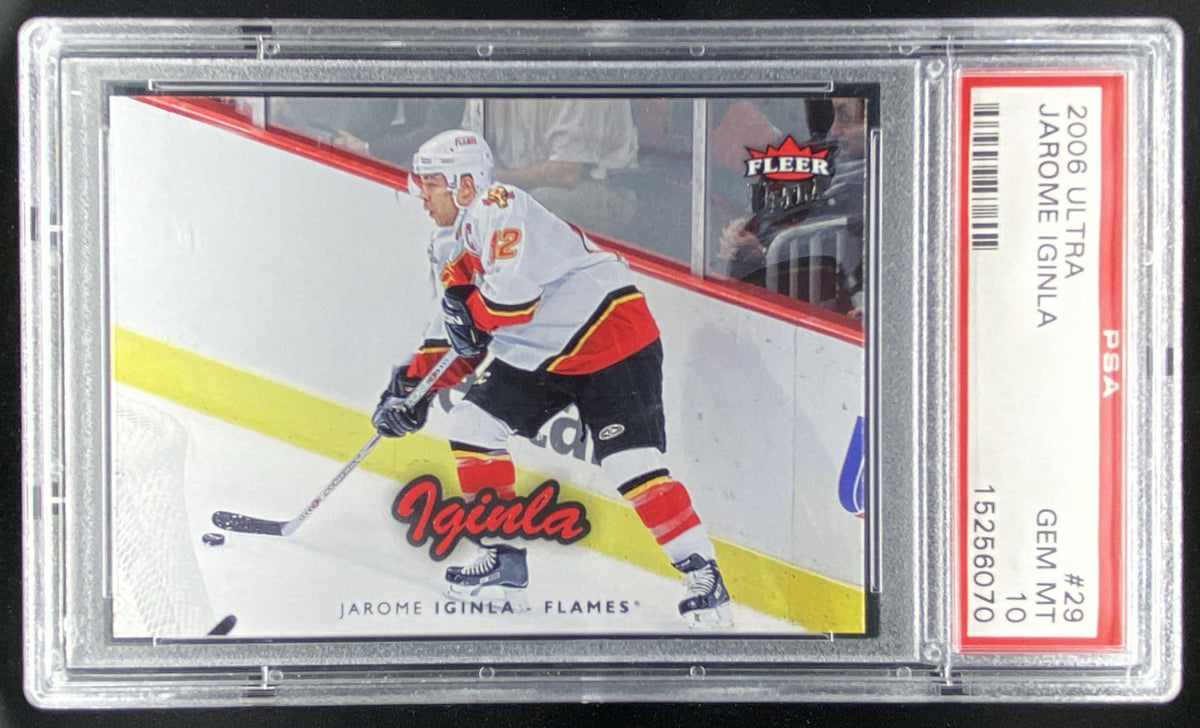 2006 Fleer Ultra Jarome Iginla #29 graded PSA 10 trading card